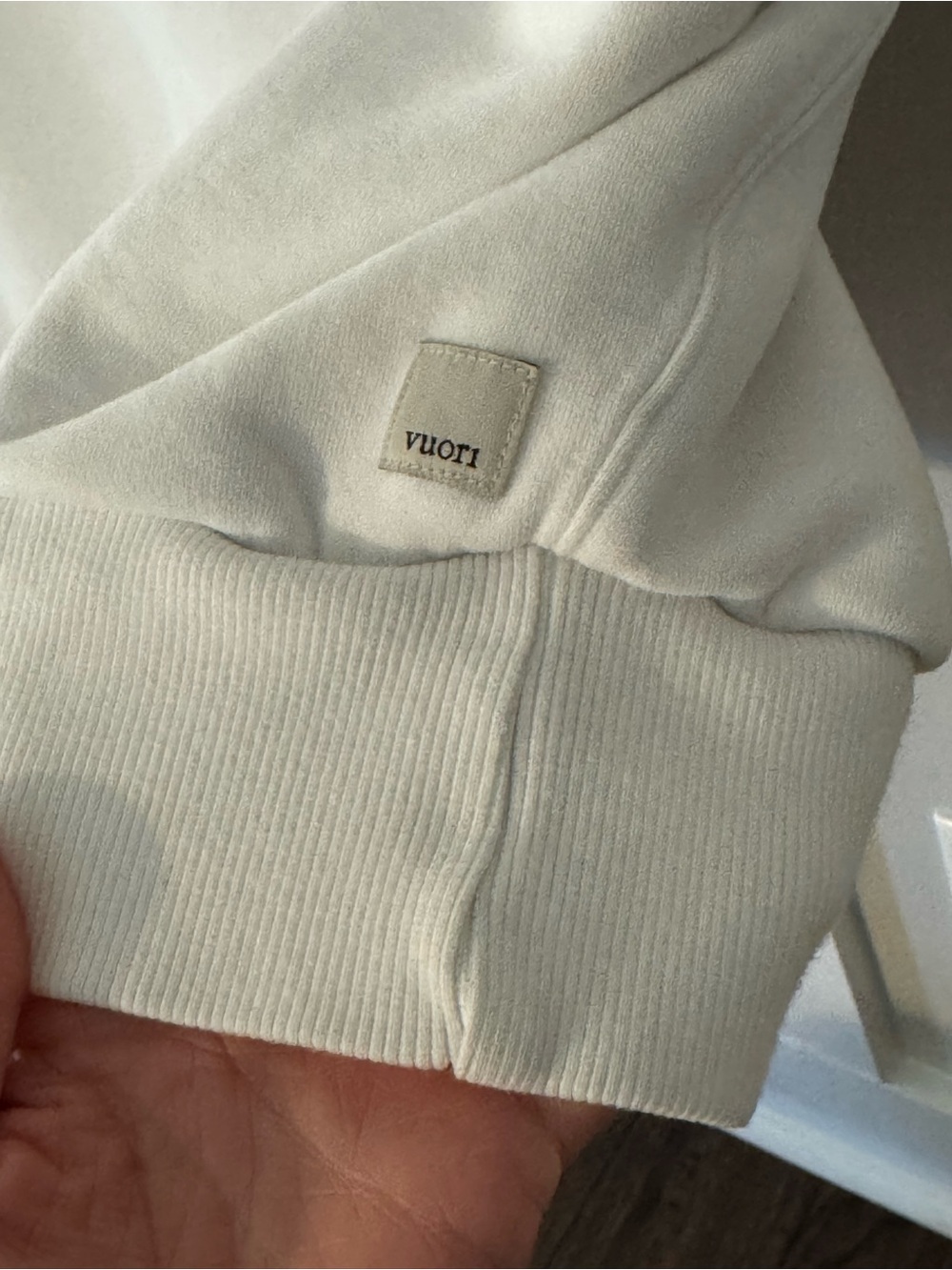 Vuori White Half-Zip Hooded Pullover - Picture 2 of 4